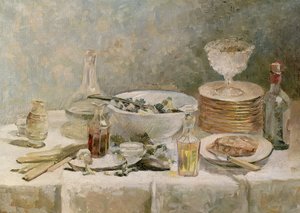 Stillleben mit Salat, ca. 1887-88